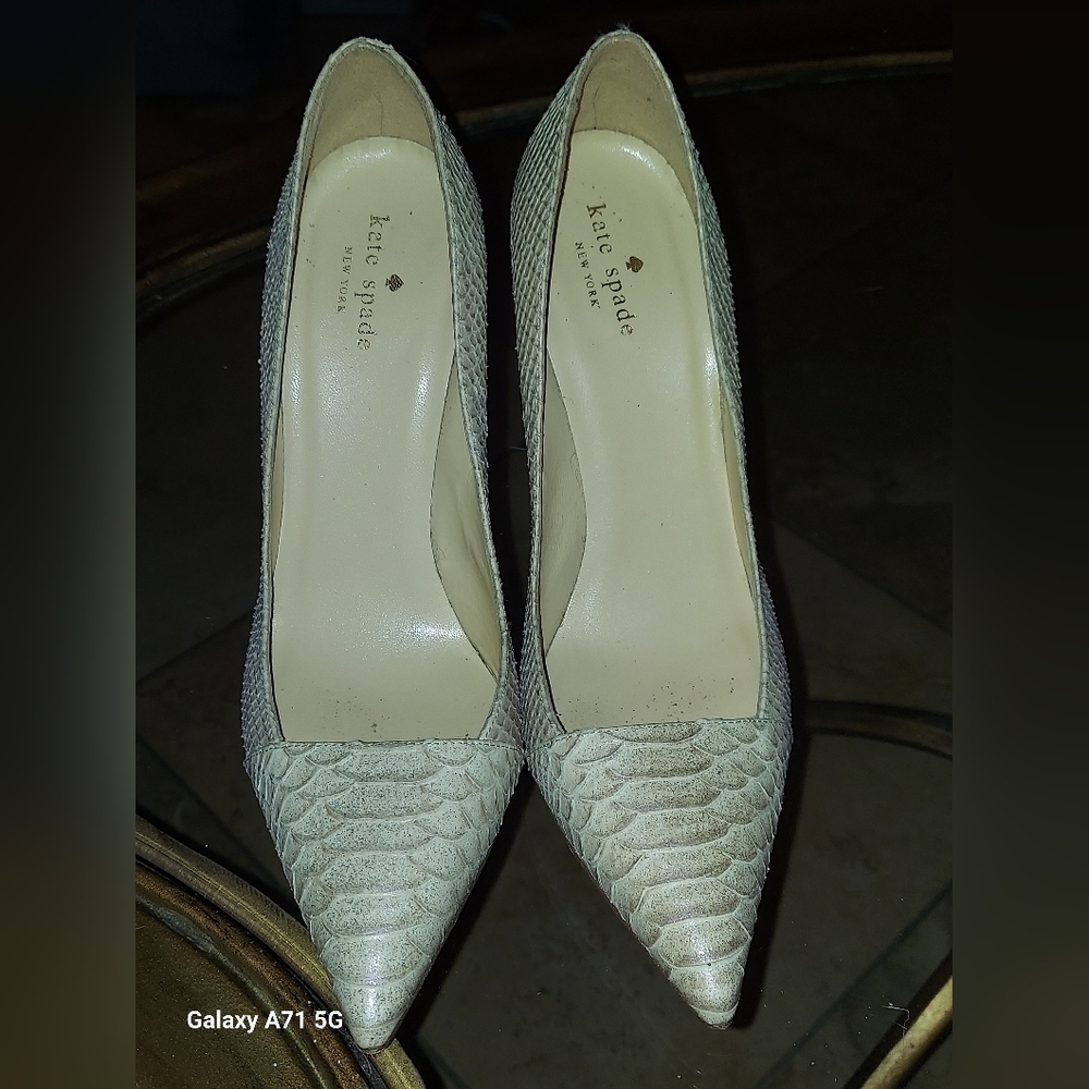 Kate Spade Heels 10 Snakeskin 🎈